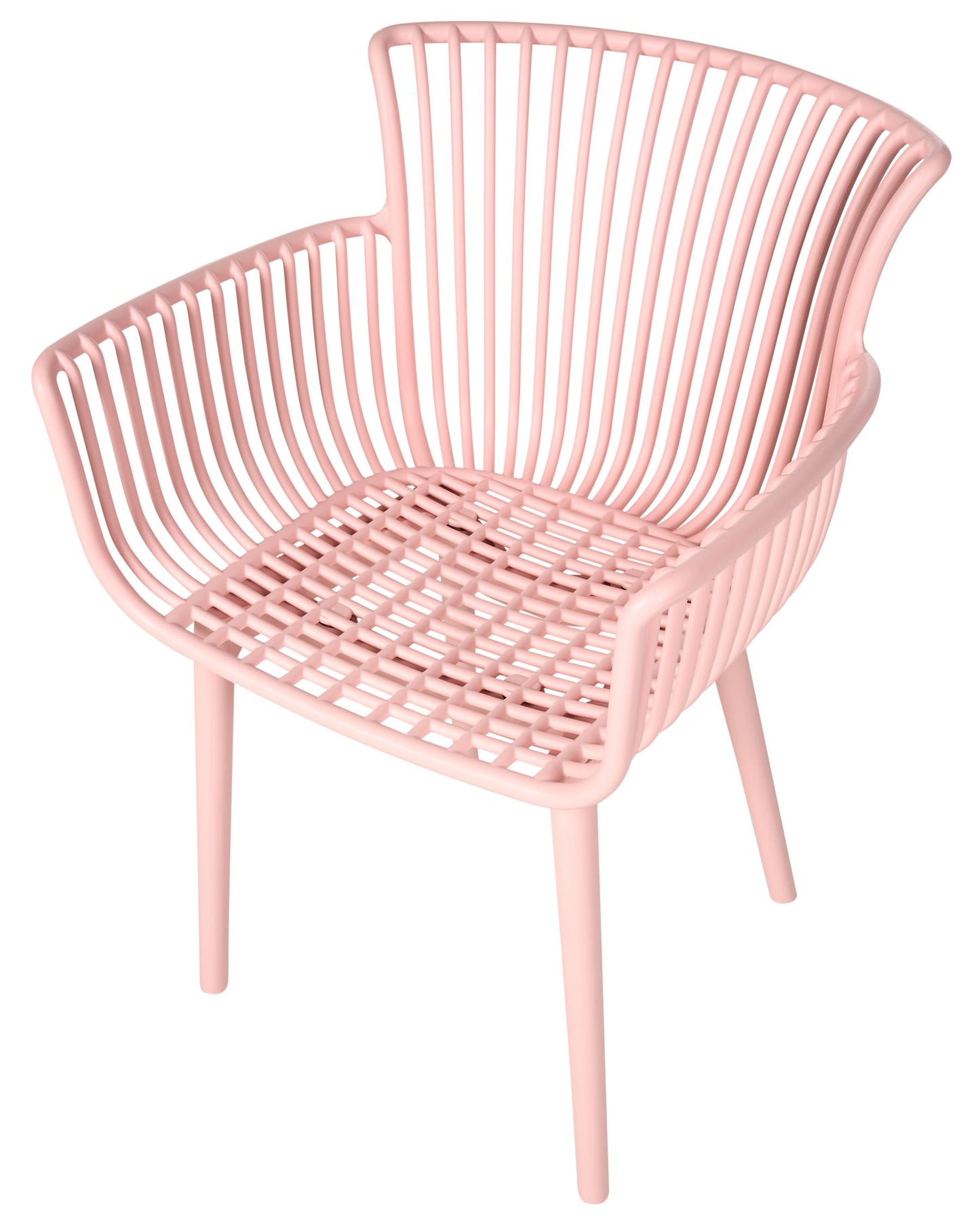 set of 4 garden chairs pesaro pink